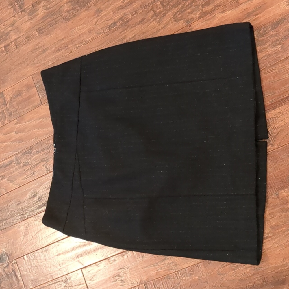 Merona wool blend black straight skirt, size 6
